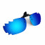 HKUCO Sunglasses Clip Blue/24K Gold Polarized Lenses For Myopia Frame Clip Polarized Lenses UV400 Protect