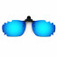 HKUCO Sunglasses Clip Blue Polarized Lenses For Myopia Frame Clip Polarized Lenses UV400 Protect
