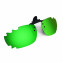 HKUCO Sunglasses Clip Titanium/Emerald Green Polarized Lenses For Myopia Frame Clip Polarized Lenses UV400 Protect