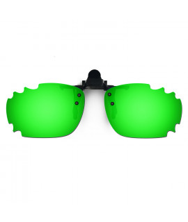 HKUCO Sunglasses Clip Green Polarized Lenses For Myopia Frame Clip Polarized Lenses UV400 Protect