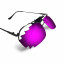 HKUCO Sunglasses Clip Purple Polarized Lenses For Myopia Frame Clip Polarized Lenses UV400 Protect