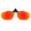 HKUCO Sunglasses Clip Red Polarized Lenses For Myopia Frame Clip Polarized Lenses UV400 Protect