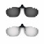HKUCO Sunglasses Clip Black/Titanium Polarized Lenses For Myopia Frame Clip Polarized Lenses UV400 Protect
