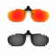 HKUCO Sunglasses Clip Red/Black Polarized Lenses For Myopia Frame Clip Polarized Lenses UV400 Protect