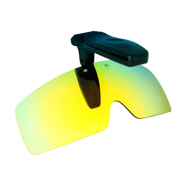 HKUCO Sunglasses Clip 24K Gold Polarized Lenses Hat Visors Clip-on Sunglasses For Fishing/Biking/Hiking/Golf UV400 Protect