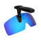 HKUCO Sunglasses Clip Blue Polarized Lenses Hat Visors Clip-on Sunglasses For Fishing/Biking/Hiking/Golf UV400 Protect