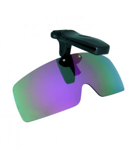 HKUCO Sunglasses Clip Purple Polarized Lenses Hat Visors Clip-on Sunglasses For Fishing/Biking/Hiking/Golf UV400 Protect
