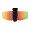 HKUCO Sunglasses Clip Red/24K Gold Polarized Lenses Hat Visors Clip-on Sunglasses For Fishing/Biking/Hiking/Golf UV400 Protect