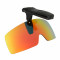 HKUCO Sunglasses Clip Red Polarized Lenses Hat Visors Clip-on Sunglasses For Fishing/Biking/Hiking/Golf UV400 Protect