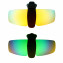 HKUCO Sunglasses Clip 24K Gold/Emerald Green Polarized Lenses Hat Visors Clip-on Sunglasses For Fishing/Biking/Hiking/Golf UV400 Protect