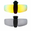 HKUCO Sunglasses Clip 24K Gold/Titanium Polarized Lenses Hat Visors Clip-on Sunglasses For Fishing/Biking/Hiking/Golf UV400 Protect