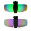 HKUCO Sunglasses Clip Green/Purple Polarized Lenses Hat Visors Clip-on Sunglasses For Fishing/Biking/Hiking/Golf UV400 Protect