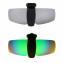 HKUCO Sunglasses Clip Titanium/Emerald Green Polarized Lenses Hat Visors Clip-on Sunglasses For Fishing/Biking/Hiking/Golf UV400 Protect