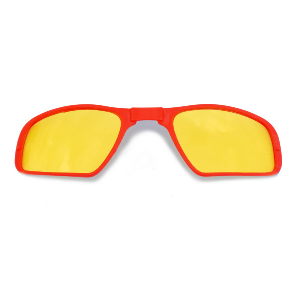 HKUCO Red Transparent Frame Clip For Radar EV Series Sunglasses Frame Can Change Lenses