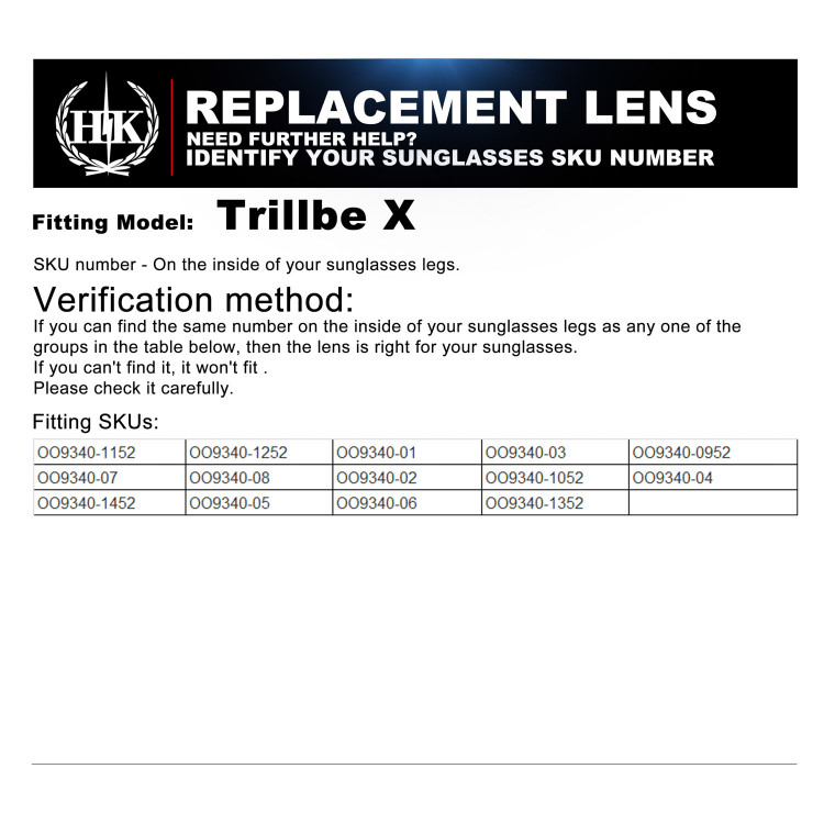 trillbe x replacement lenses