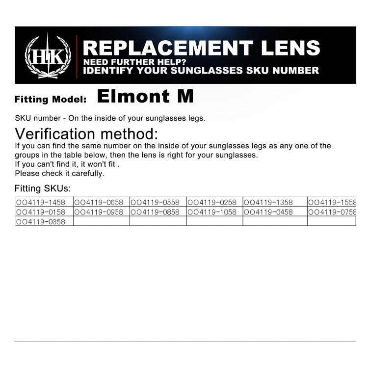 oakley elmont replacement lenses