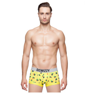Hkuco Diswizzy Men's Underwear Amorous Yellow Triangle Pattern- Sentimental 1-Pack