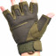 HKUCO Army Green Outdoor Sports Half Finger For Riding/Climbing/Training/Tactical Gloves /Cycling Antiskid Gloves