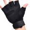 HKUCO Black Outdoor Sports Half Finger For Riding/Climbing/Training/Tactical Gloves /Cycling Antiskid Gloves