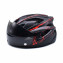 HKUCO Black- Red splash Ultra-light Safety Sports Bike Helmet With Windproof Glasses MTB Insect Net Integrally Molded