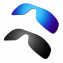 HKUCO Blue+Black Polarized Replacement Lenses For Oakley Antix Sunglasses
