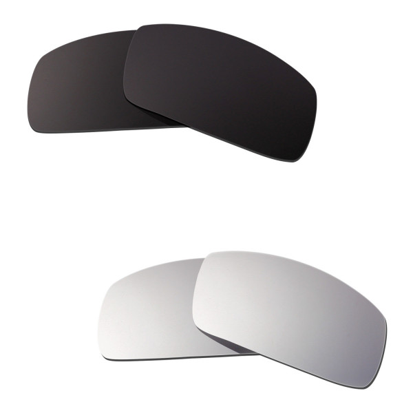 Hkuco Mens Replacement Lenses For Oakley Canteen (2006) Black/Titanium Sunglasses