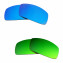 Hkuco Mens Replacement Lenses For Oakley Canteen (2006) Blue/Green Sunglasses