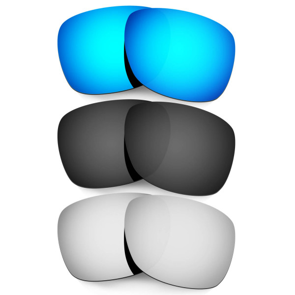 Hkuco Mens Replacement Lenses For Oakley Catalyst Blue/Black/Titanium Sunglasses