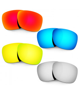 Hkuco Mens Replacement Lenses For Oakley Catalyst Red/Blue/24K Gold/Titanium Sunglasses
