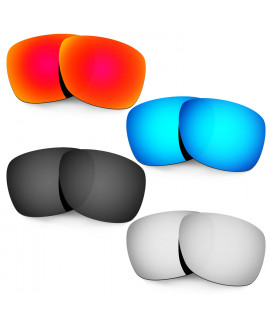Hkuco Mens Replacement Lenses For Oakley Catalyst Red/Blue/Black/Titanium Sunglasses