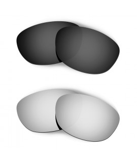 Hkuco Mens Replacement Lenses For Oakley Fives 2.0 Black/Titanium Sunglasses