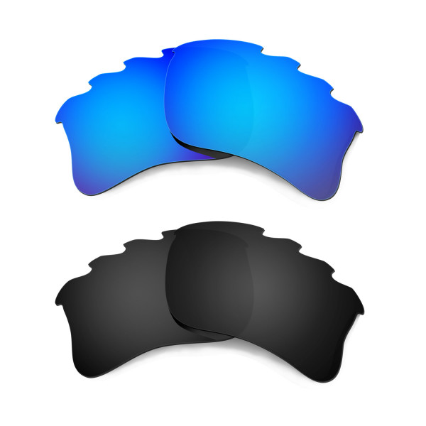 Hkuco Mens Replacement Lenses For Oakley Flak Jacket XLJ-Vented Sunglasses Blue/Black Polarized 
