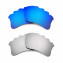 Hkuco Mens Replacement Lenses For Oakley Flak Jacket XLJ-Vented Blue/Titanium Sunglasses