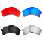 Hkuco Mens Replacement Lenses For Oakley Flak Jacket XLJ-Vented Red/Blue/Black/Titanium Sunglasses