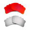 Hkuco Mens Replacement Lenses For Oakley Flak Jacket XLJ-Vented Red/Titanium Sunglasses