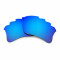 HKUCO Blue Polarized Replacement Lenses for Oakley Flak Jacket XLJ-Vented Sunglasses