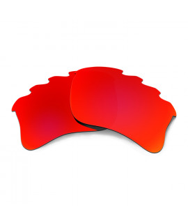 HKUCO Red Polarized Replacement Lenses for Oakley Flak Jacket XLJ-Vented Sunglasses