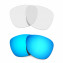 Hkuco Mens Replacement Lenses For Oakley Frogskins Sunglasses Blue/Transparent  Polarized