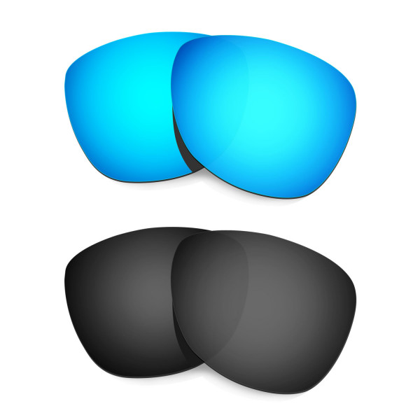 HKUCO Blue+Black Polarized Replacement Lenses For Oakley Frogskins Sunglasses