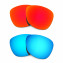 HKUCO Red+Blue Polarized Replacement Lenses For Oakley Frogskins Sunglasses