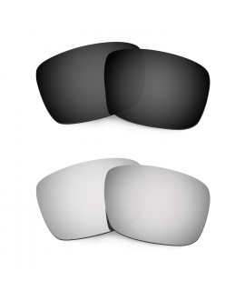 Hkuco Mens Replacement Lenses For Oakley Fuel Cell Black/Titanium Sunglasses