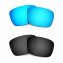 HKUCO Blue+Black Polarized Replacement Lenses For Oakley Fuel Cell Sunglasses
