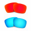 HKUCO Red+Blue Polarized Replacement Lenses For Oakley Fuel Cell Sunglasses