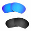 Hkuco Mens Replacement Lenses For Oakley Half X Sunglasses Blue/Black Polarized 