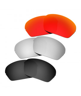 Hkuco Mens Replacement Lenses For Oakley Half X Red/Black/Titanium Sunglasses
