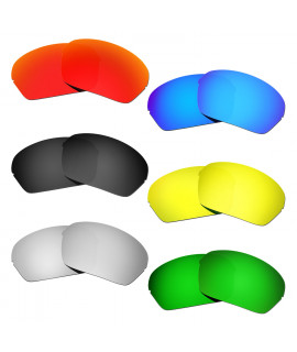 Hkuco Mens Replacement Lenses For Oakley Half X Red/Blue/Black/24K Gold/Titanium/Emerald Green Sunglasses