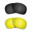Hkuco Mens Replacement Lenses For Oakley Crosshair (2012) Black/24K Gold Sunglasses
