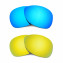Hkuco Mens Replacement Lenses For Oakley Crosshair (2012) Blue/24K Gold Sunglasses