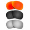 Hkuco Mens Replacement Lenses For Oakley Crosshair (2012) Red/Black/Titanium Sunglasses
