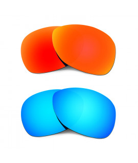 Hkuco Mens Replacement Lenses For Oakley Crosshair (2012) Red/Blue Sunglasses